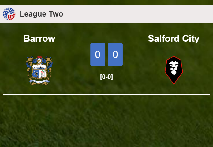 Barrow draws 0-0 with Salford City on Saturday