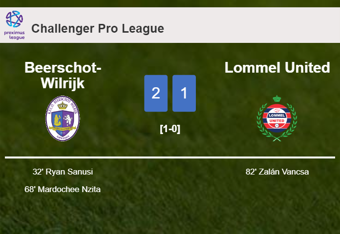 Beerschot-Wilrijk overcomes Lommel United 2-1