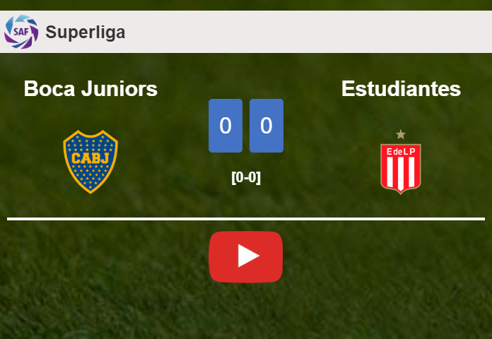 Boca Juniors draws 0-0 with Estudiantes on Saturday. HIGHLIGHTS