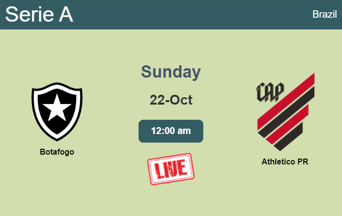 How to watch Botafogo vs. Athletico PR on live stream and at what time