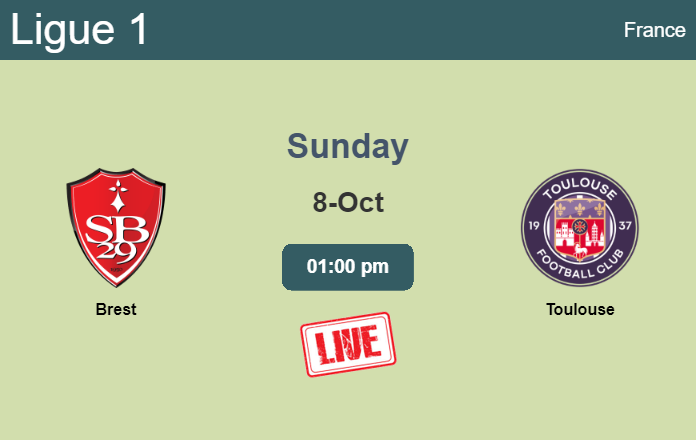How to watch Brest vs. Toulouse on live stream and at what time