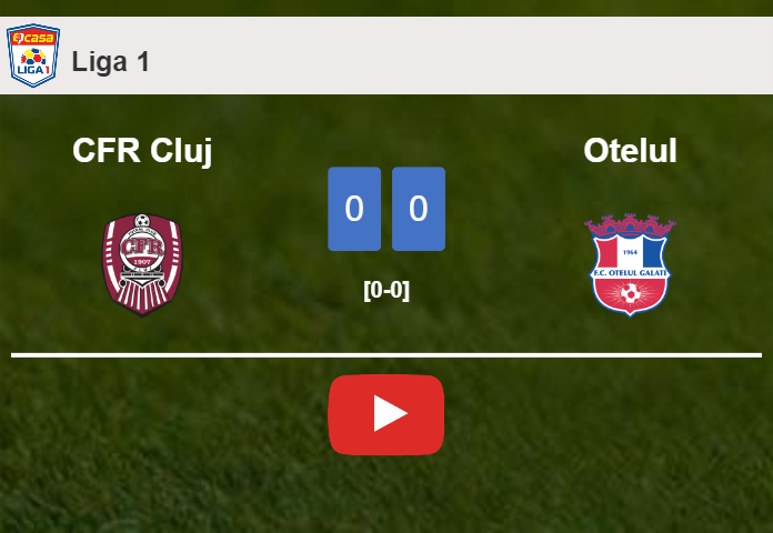 CFR Cluj draws 0-0 with Otelul on Monday. HIGHLIGHTS