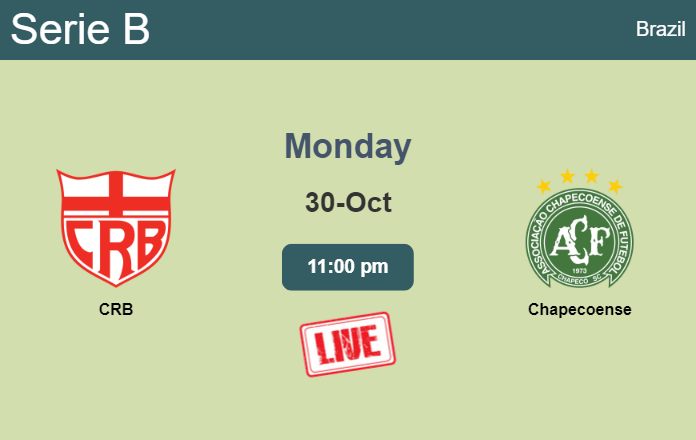 How to watch CRB vs. Chapecoense on live stream and at what time