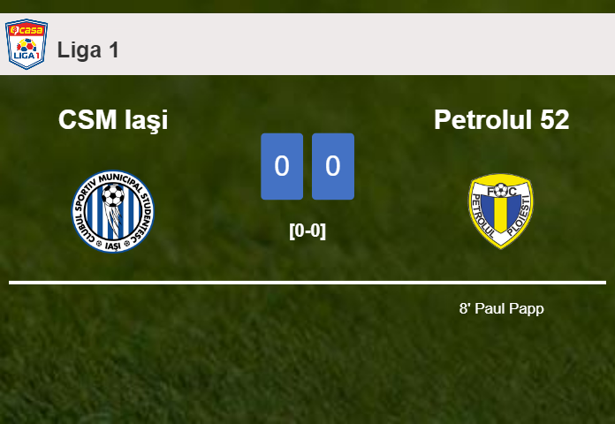 CSM Iaşi draws 0-0 with Petrolul 52 on Monday