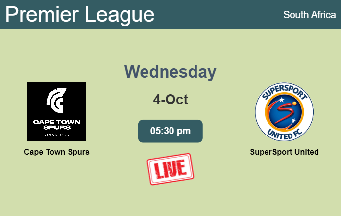 How to watch Cape Town Spurs vs. SuperSport United on live stream and at what time