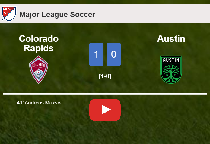 Colorado Rapids prevails over Austin 1-0 with a goal scored by A. Maxsø. HIGHLIGHTS