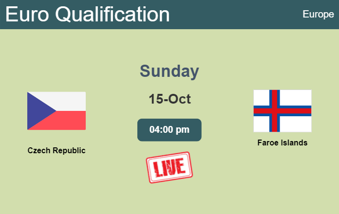 How to watch Czech Republic vs. Faroe Islands on live stream and at what time