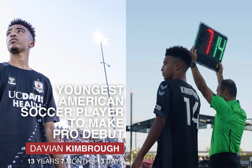 Da'vian Kimbrough, Born In 2010 Makes History As Youngest Professional Footballer In The Us