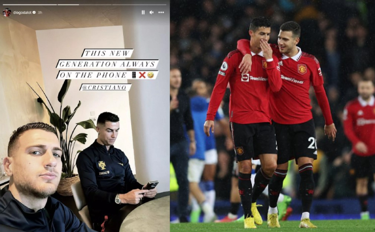 Diogo Dalot Teases Cristiano Ronaldo On Instagram Post
