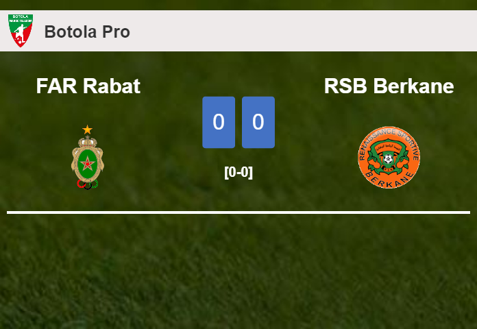 FAR Rabat draws 0-0 with RSB Berkane on Wednesday