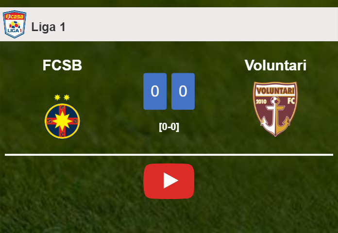 Voluntari stops FCSB with a 0-0 draw. HIGHLIGHTS