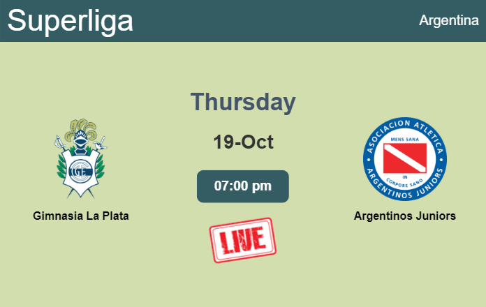 How to watch Gimnasia La Plata vs. Argentinos Juniors on live stream and at what time