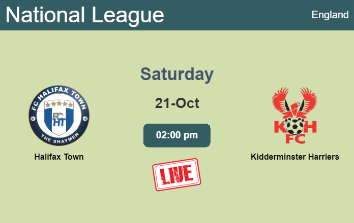 How to watch Halifax Town vs. Kidderminster Harriers on live stream and at what time