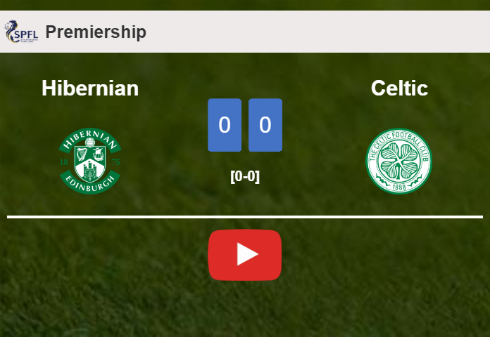 Hibernian draws 0-0 with Celtic on Saturday. HIGHLIGHTS