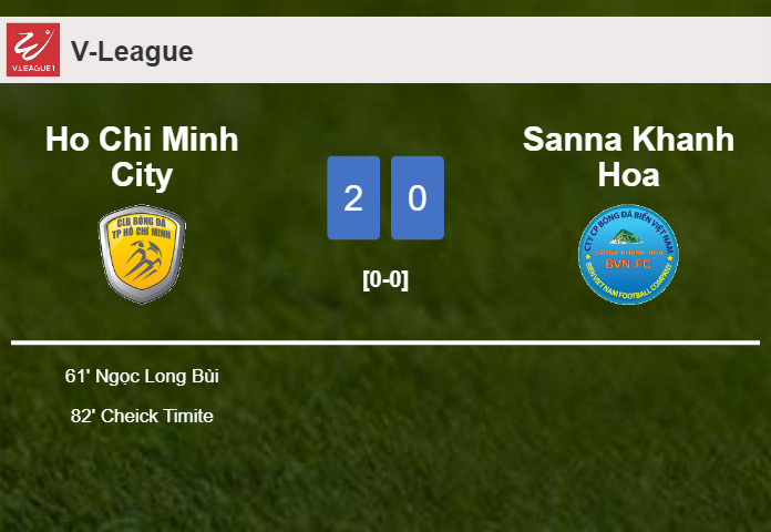 Ho Chi Minh City conquers Sanna Khanh Hoa 2-0 on Sunday