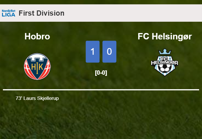 Hobro defeats FC Helsingør 1-0 with a goal scored by L. Skjellerup