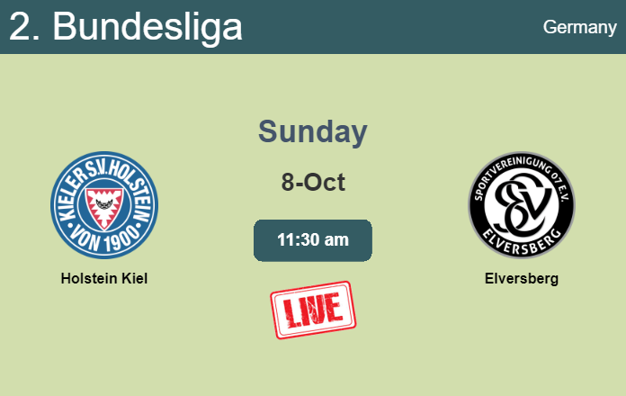 How to watch Holstein Kiel vs. Elversberg on live stream and at what time