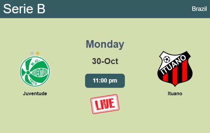 How to watch Juventude vs. Ituano on live stream and at what time