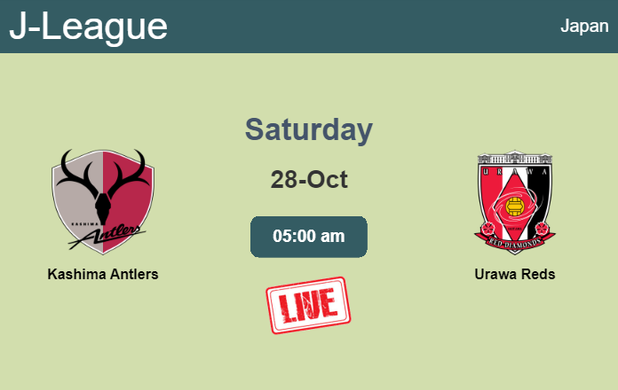 How to watch Kashima Antlers vs. Urawa Reds on live stream and at what time