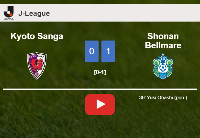 Shonan Bellmare tops Kyoto Sanga 1-0 with a goal scored by Y. Ohashi. HIGHLIGHTS
