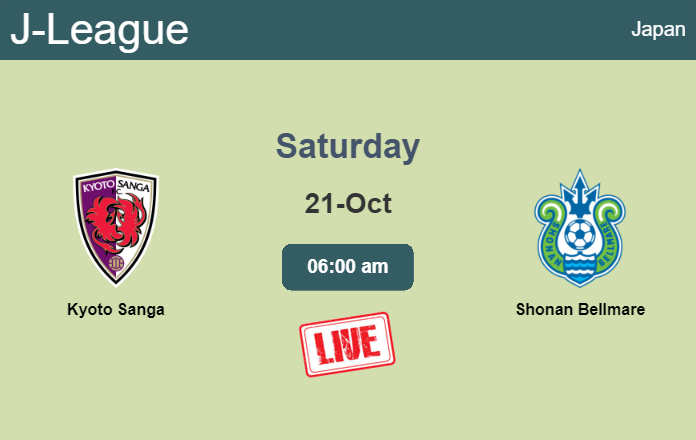 How to watch Kyoto Sanga vs. Shonan Bellmare on live stream and at what time