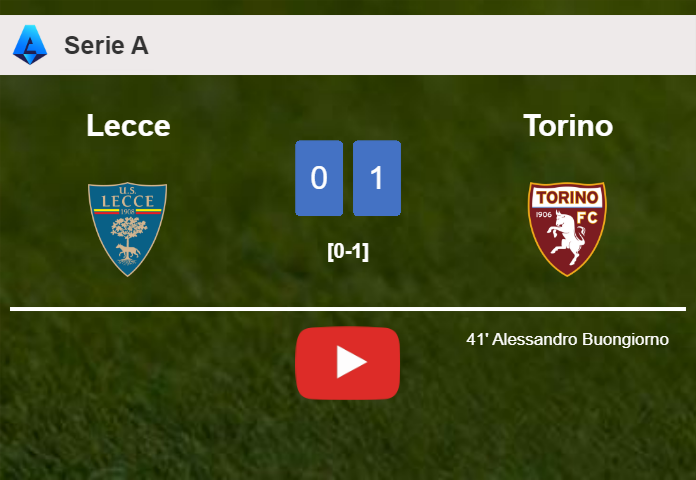 Torino prevails over Lecce 1-0 with a goal scored by A. Buongiorno. HIGHLIGHTS