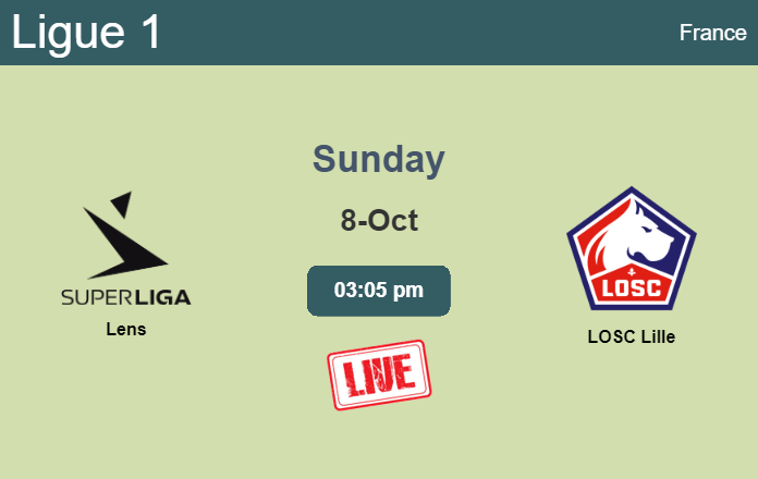 How to watch Lens vs. LOSC Lille on live stream and at what time