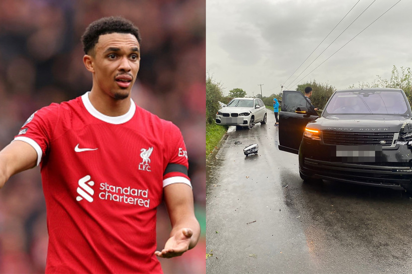 Liverpool’s Alexander Arnold Narrowly Escapes Danger In Roadside Incident