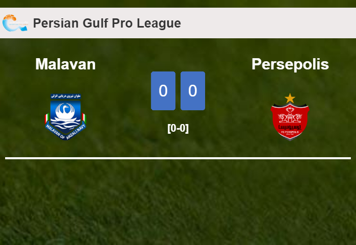 Malavan draws 0-0 with Persepolis on Sunday