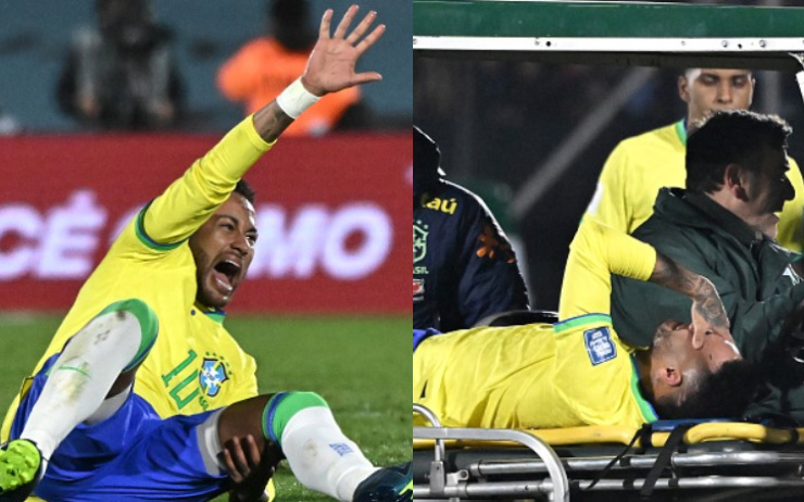 Neymar Jr. Suffers A Knee Injury In Brazil Vs Uruguay