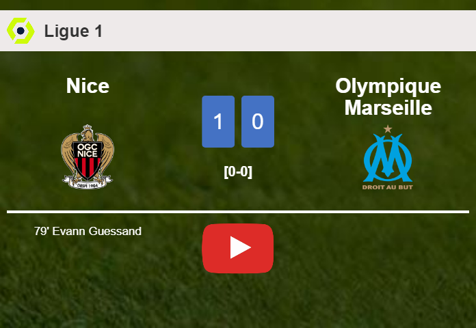 Nice defeats Olympique Marseille 1-0 with a goal scored by E. Guessand. HIGHLIGHTS