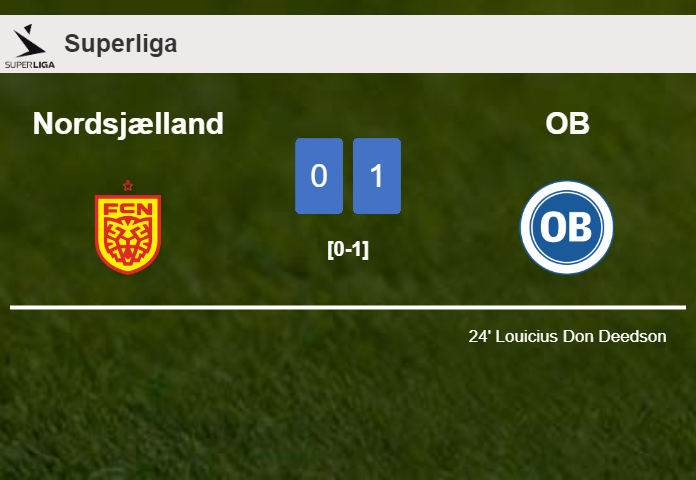 OB overcomes Nordsjælland 1-0 with a goal scored by L. Don