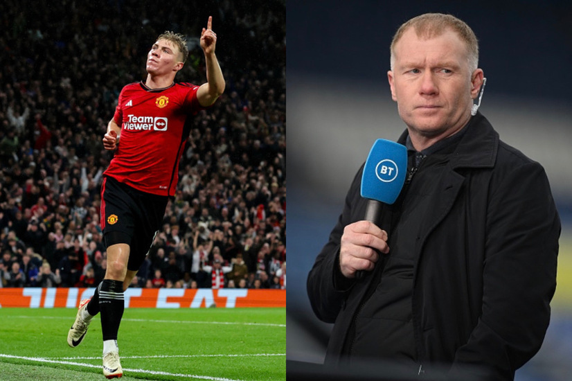Paul Scholes Praises Ramas Hojlund’s Performance In United’s Clash With Galatasaray, Sees Shades Of Van Nistelrooy