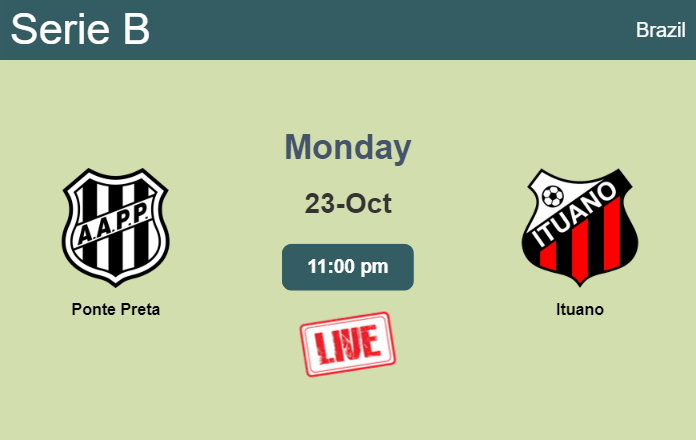 How to watch Ponte Preta vs. Ituano on live stream and at what time