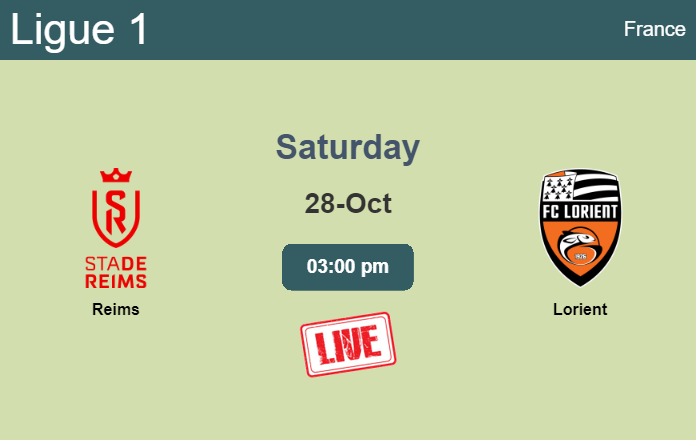 How to watch Reims vs. Lorient on live stream and at what time