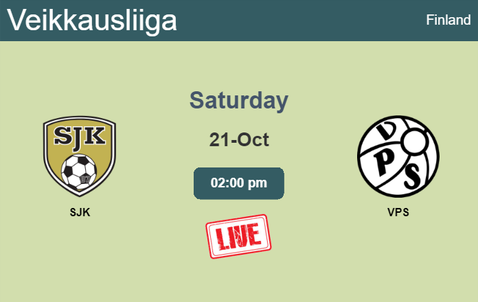 How to watch SJK vs. VPS on live stream and at what time