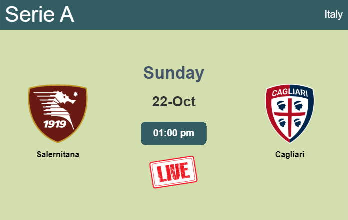 How to watch Salernitana vs. Cagliari on live stream and at what time