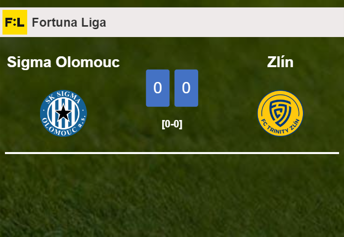 Zlín stops Sigma Olomouc with a 0-0 draw
