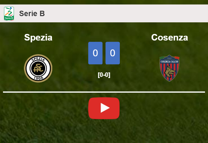 Spezia draws 0-0 with Cosenza on Saturday. HIGHLIGHTS