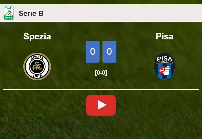 Spezia draws 0-0 with Pisa on Sunday. HIGHLIGHTS