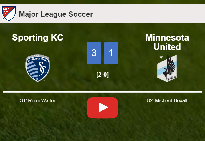 Sporting KC prevails over Minnesota United 3-1. HIGHLIGHTS