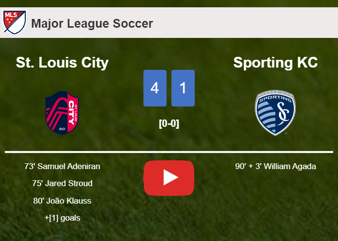 St. Louis City crushes Sporting KC 4-1 showing huge dominance. HIGHLIGHTS