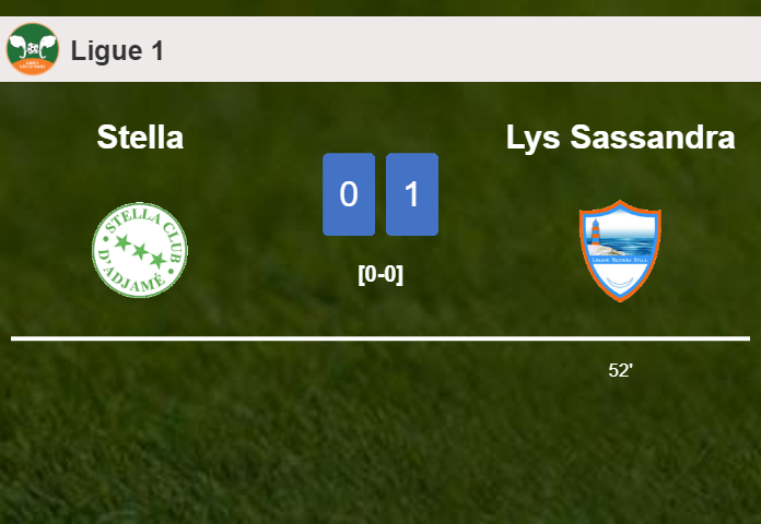 Lys Sassandra beats Stella 1-0 with a goal scored by 