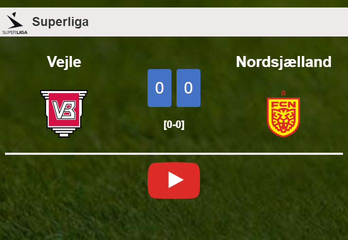 Vejle draws 0-0 with Nordsjælland with Marcus Ingvartsen missing a penalt. HIGHLIGHTS