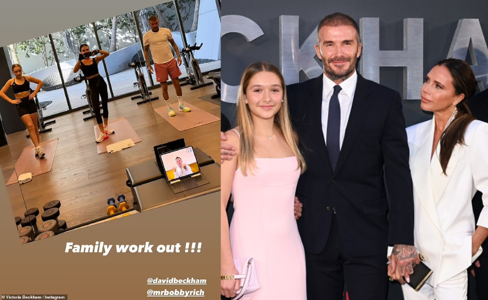 Victoria Beckham Shares A Family Workout Pic