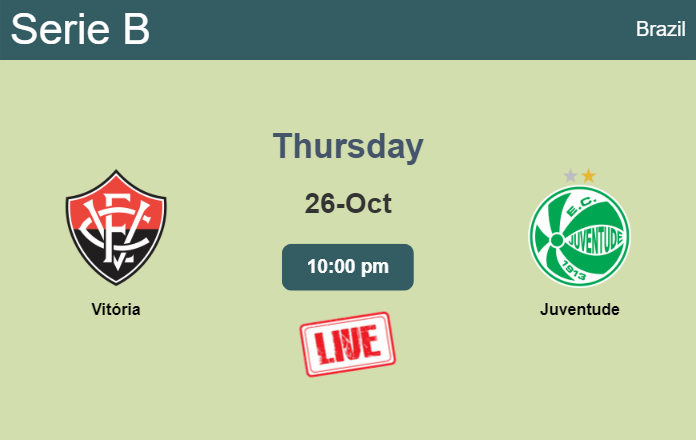 How to watch Vitória vs. Juventude on live stream and at what time