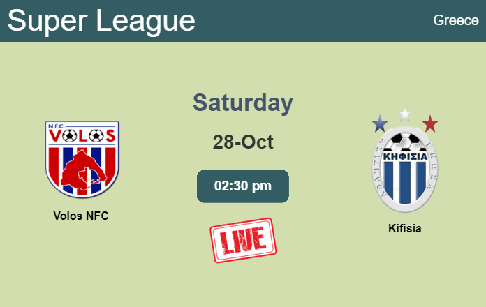 How to watch Volos NFC vs. Kifisia on live stream and at what time