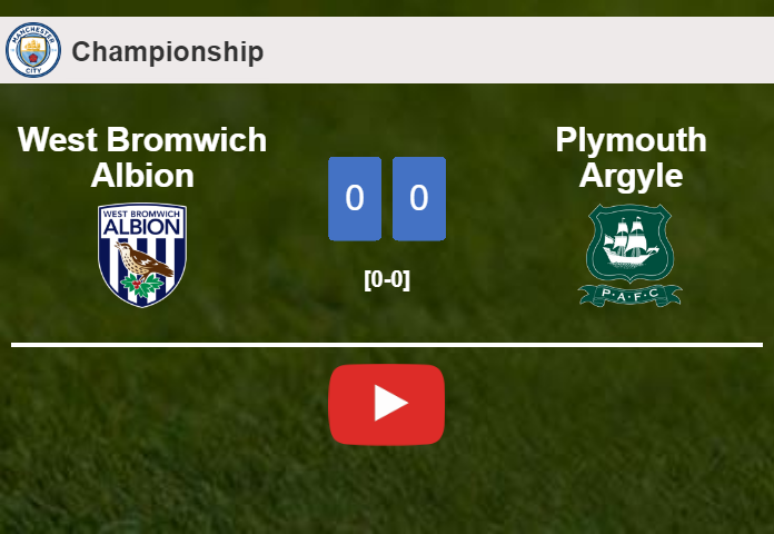 Plymouth Argyle stops West Bromwich Albion with a 0-0 draw. HIGHLIGHTS