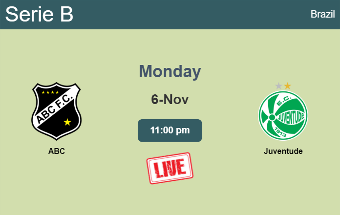 How to watch ABC vs. Juventude on live stream and at what time