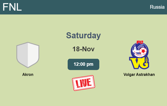 How to watch Akron vs. Volgar Astrakhan on live stream and at what time